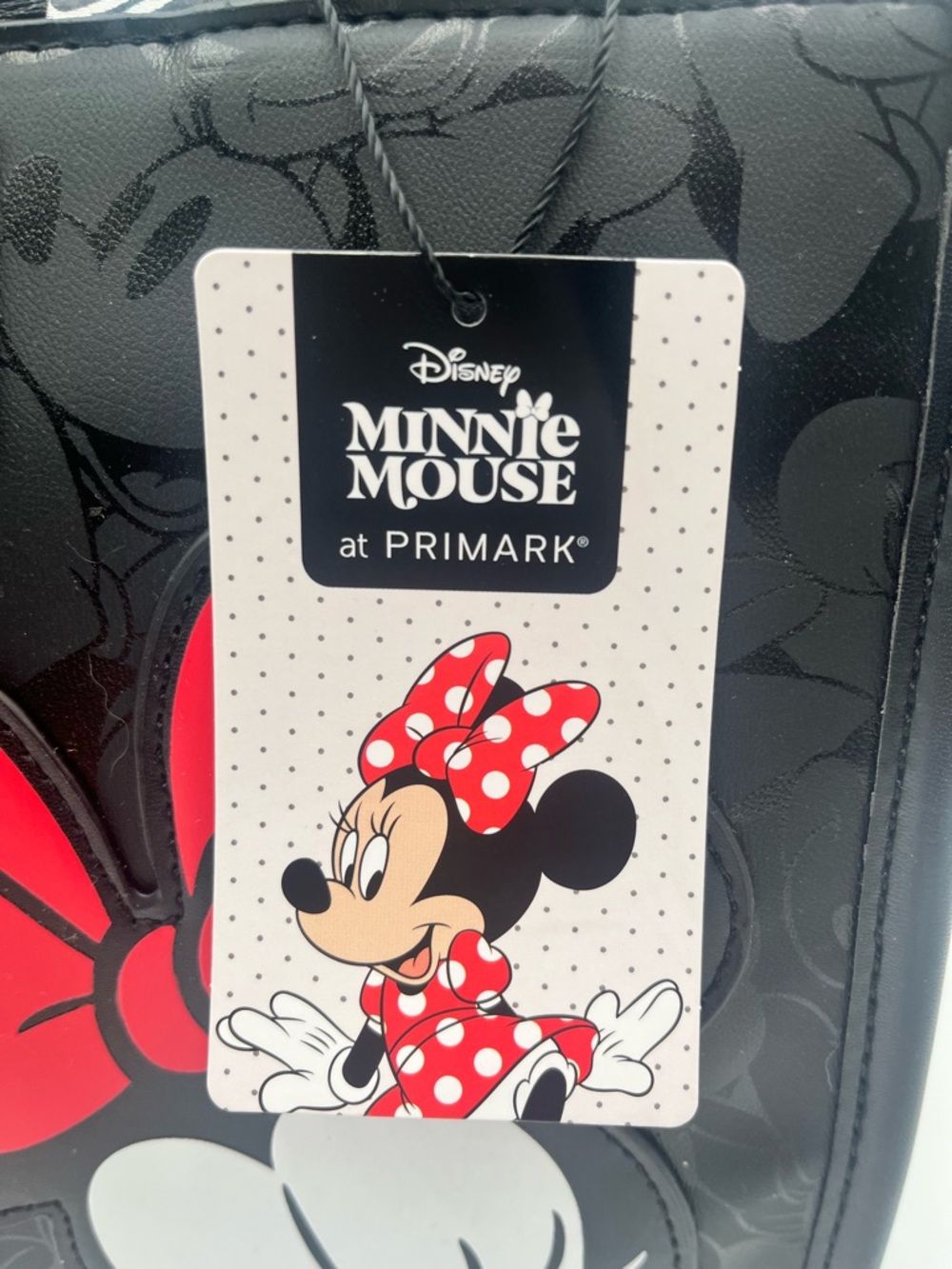 Primark Minnie Mouse Black Crossbody Bag with Red Bow - Picture 4 of 8